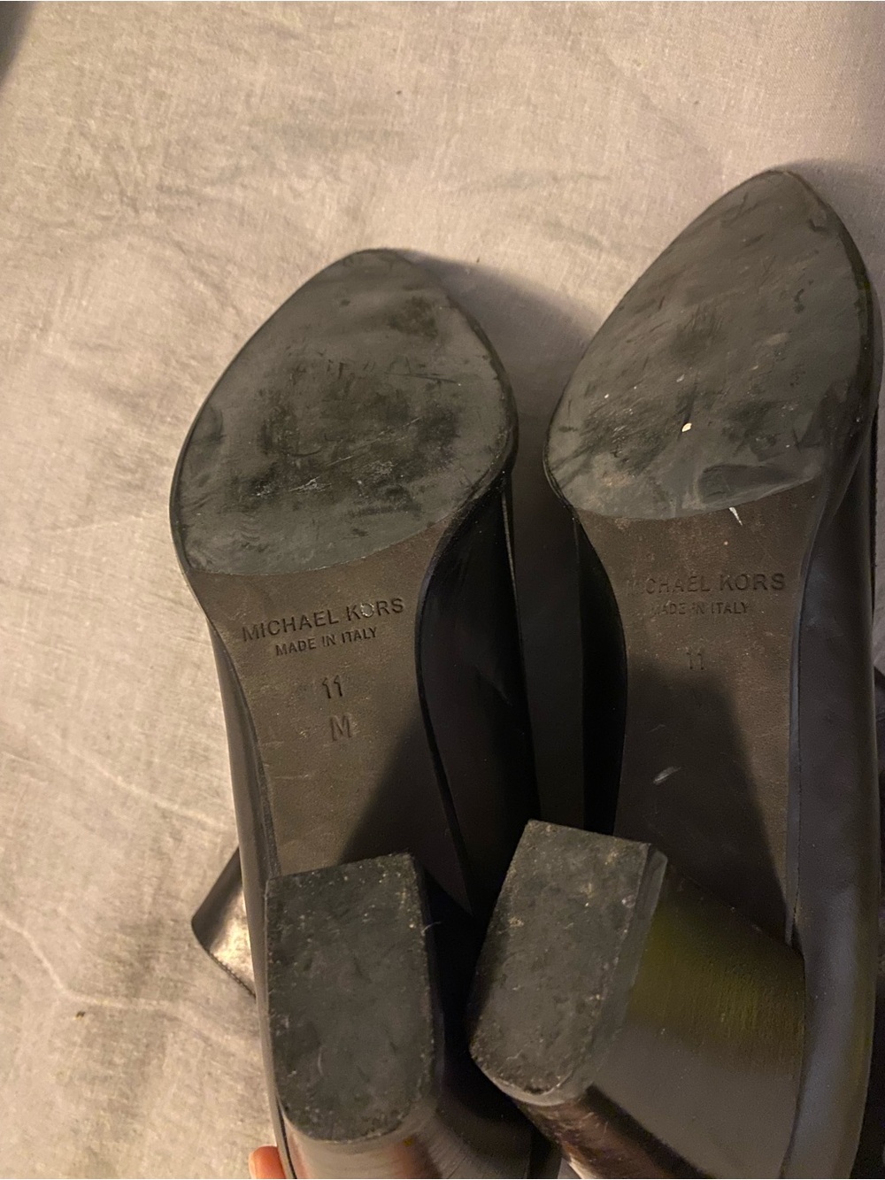 Michael Kors Black Leather Women's Ankle Boots size 11 - worn only a few times - Picture 5 of 5